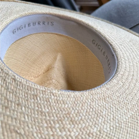 Gigi Burris Millinery Jeanne Fedora Straws Hat with Black Band - Picture 6 of 9